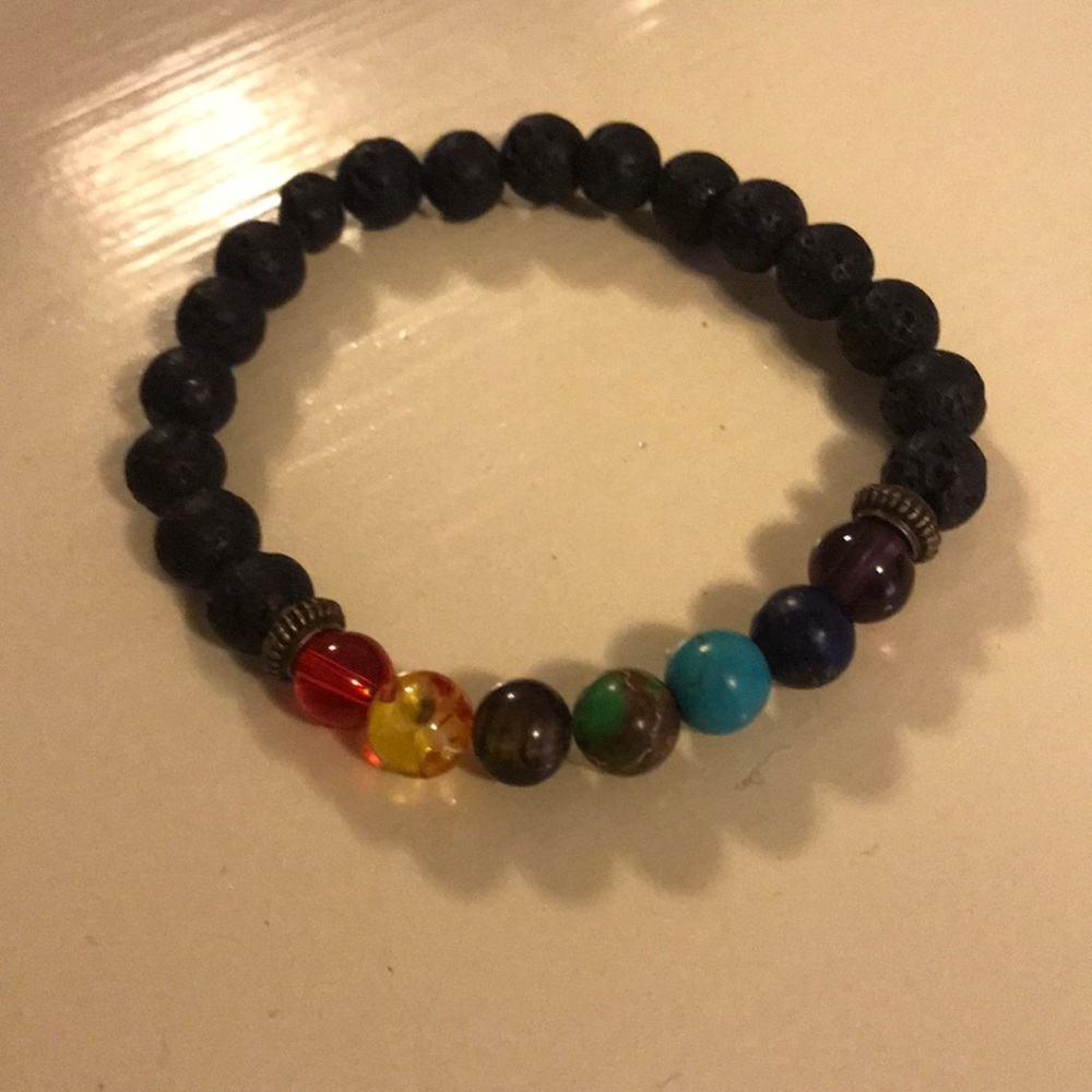Chakra beaded bracelet